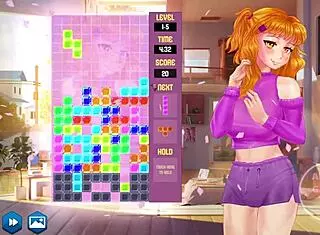 Gamer girls trying to pass in anime hentai cartoon game