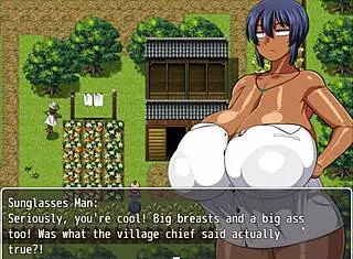 tanned girl natsuki takes bath in hentai game ep 3