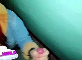 POV Street Blowjob with Cum in Mouth Outdoor Action