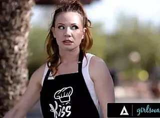 Girlsway - Curious Sorority Babes Skye Blue & Laney Grey Dive Into Lesbian Train