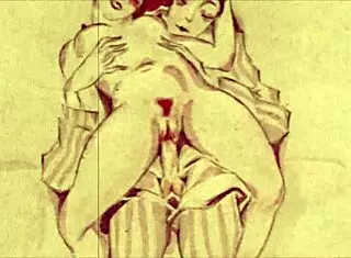 Detailed vintage erotic illustration