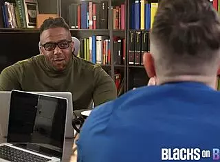 Black Hunk Deepthroats Jock In Interracial Bareback Ass Pumping Session.