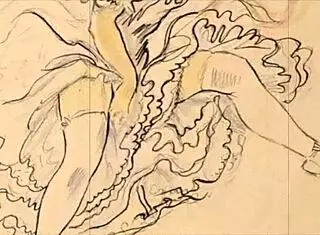 Detailed vintage erotic illustration