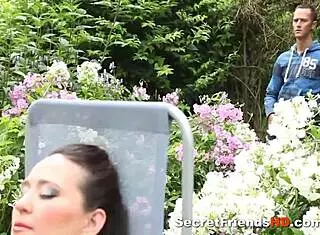 i'm a horny bbw enjoying monster cock blowjob outdoors with natural tits