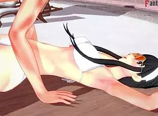 Yor forger bikini pool hard sex