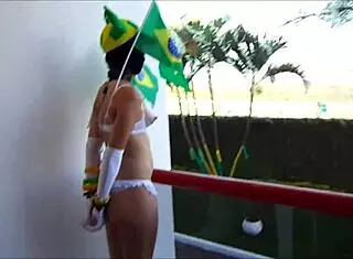 RaianeBrazil Tied Up as BDSM Slave!