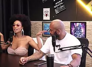 safada shows tits after talking about gangbang positions and dp with tifany rocha in sheer red