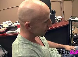 oh, he fucks the tattooed pin-up artist so hard!