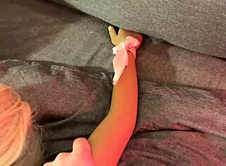 Fucking My Silicone Stepsister Stuck In Bed, Cum On Her Ass