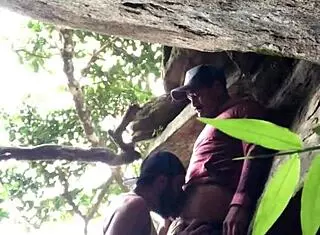 Sex on the beach with monster cock and big ass