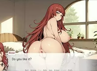 spirit harem hentai game ep 1, she casually makes master cum between gigantic breasts