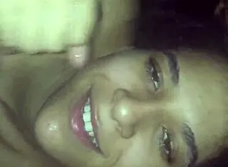 Latina Amateur Blows Black Cock in Homemade Video