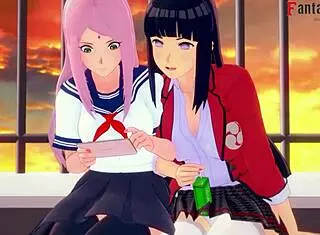 Hinata And Sakura In Naruto Hentai