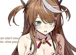 your hot maid brings a pleasant surprise in this hentai joi