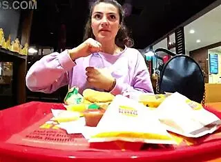 excited by step-brother's public lovense play