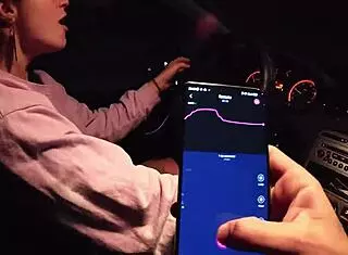 excited by step-brother's public lovense play