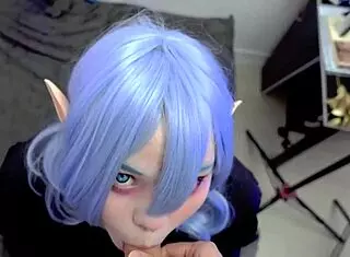 Goth Elf Furiyssh Delivers Wild Homemade Blowjob With Cum Finish
