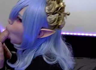 Goth Elf Furiyssh Delivers Wild Homemade Blowjob With Cum Finish