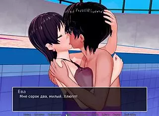 hentai tutor deepthroats in shower