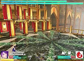 Intense hidden boss fight in Japanese game.