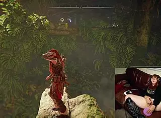 gamer slut forgets cam on