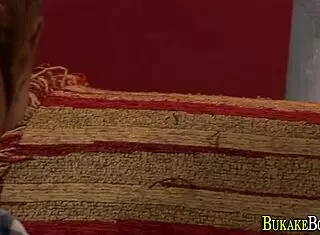 mexican teen gets rimmed in blowbang