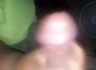 ebony babe gives intense blowjob to black guy