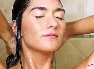 cute brunette, wanna turn this shower into a steamy scene?