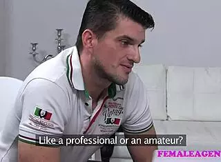 femaleagent horny stud finishes on amazing tits 😏