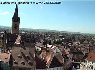 Top view of sibiu romania
