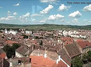 Top view of sibiu romania