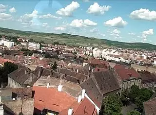Top view of sibiu romania