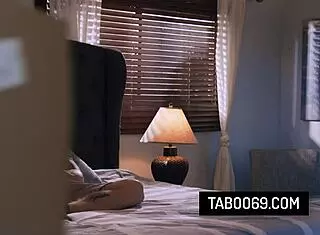 Hot asian milf passionately fucks stepson in husband's military uniform