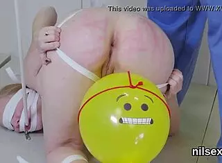 why is this unusual girl brought to the butt hole madhouse for treatment?