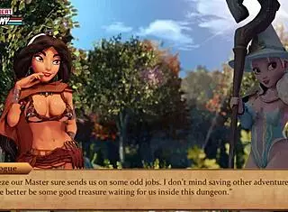 princess quest demo with redhead anime character