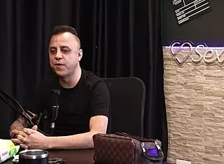 safada gives blowjob after hearing about condom for voyeur - freddy dogging in sheer red