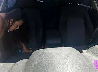 Big-Titted Woman Meets Stranger In Car For Quick Encounter