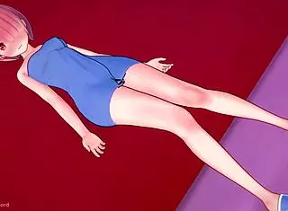 Ram Jerks Off With His Feet In The Love Hotel, Wearing Only A Towel