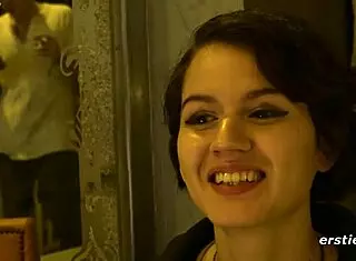 ersties cute petite brunette in rope bondage session