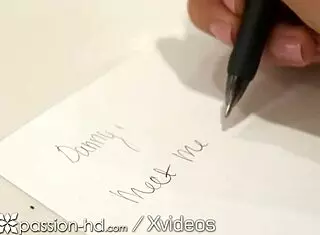 Wow! Passion-HD Shower Sex Surprise with Horny Brunette Dildo Play!