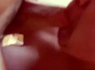 my wife is putting in some straight work with her tongue