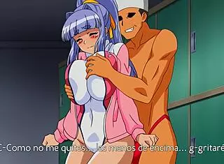 In this hentai anime, Gogo dances and masturbates in a casual japanese setting