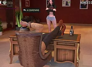 Exciting fashion business scene showing tits in workplace episode 1 part 55