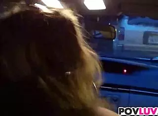 Does car wash slut alice white suck monster cock?