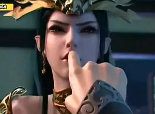 medusa queen bends over for deepthroat and creampie in hentai