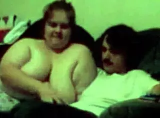 Wife deepthroats husband's monster cock then gets pussy creampie