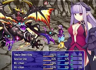 Female demon king discovers clown's secret for gangbang revenge.