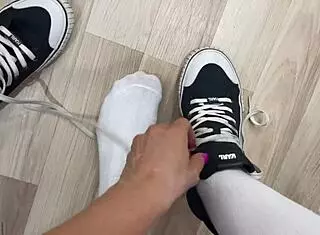 Footfetish In Sneakers And Socks