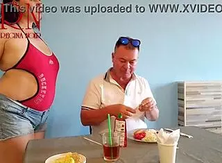 Naked Waitress In Restaurant Allows Guest To Eat From Her Navel