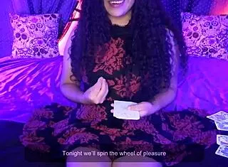 Spanish Joi: Reading Cards And Giving Instructions To Cum, Halloween Special With Agatha Dolly.